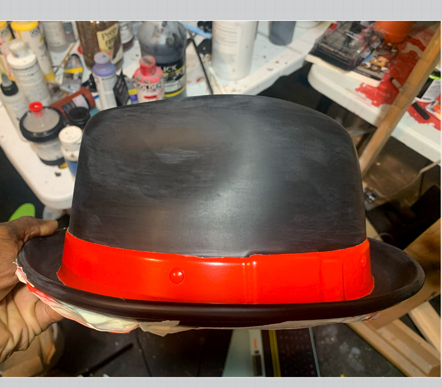 fedora style motorcycle helmet Custom Painted Motorcycle, Football, and Baseball Helmets